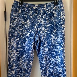 Cute Blue and white splattered pants